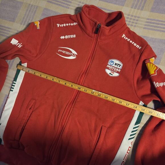 Errea Prema Racing Oeko-Tex Small Zip Up Jacket Sweatshirt Indycar Chevy Track - Picture 7 of 12